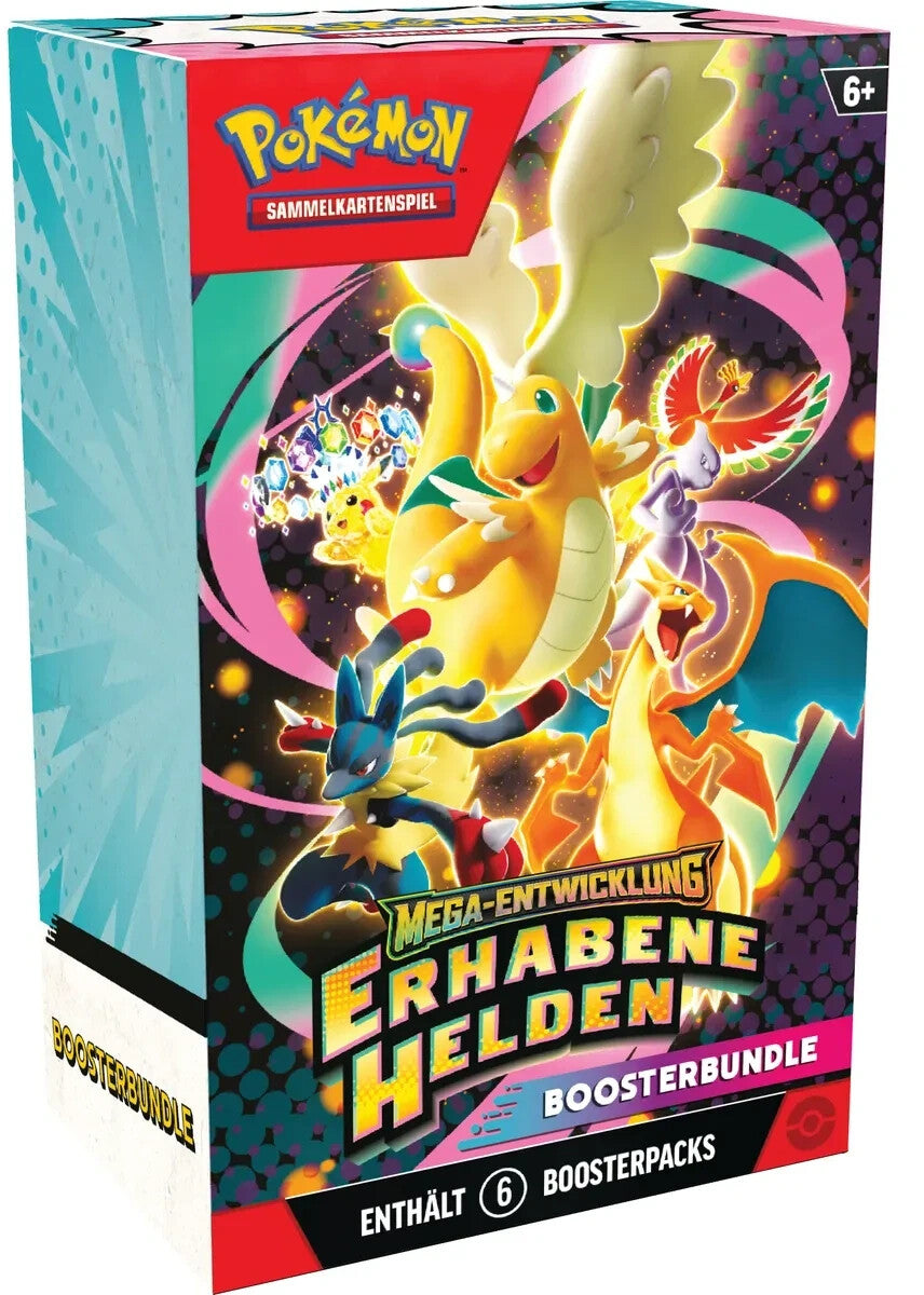 Pokémon Erhabene Helden Booster Bundle DE – 6 Booster Packs Deutsch