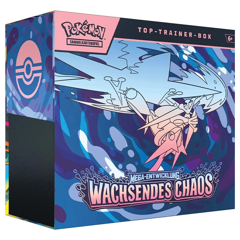 Pokémon TCG Mega Entwicklung Wachsendes Chaos Top Trainer Box TTB