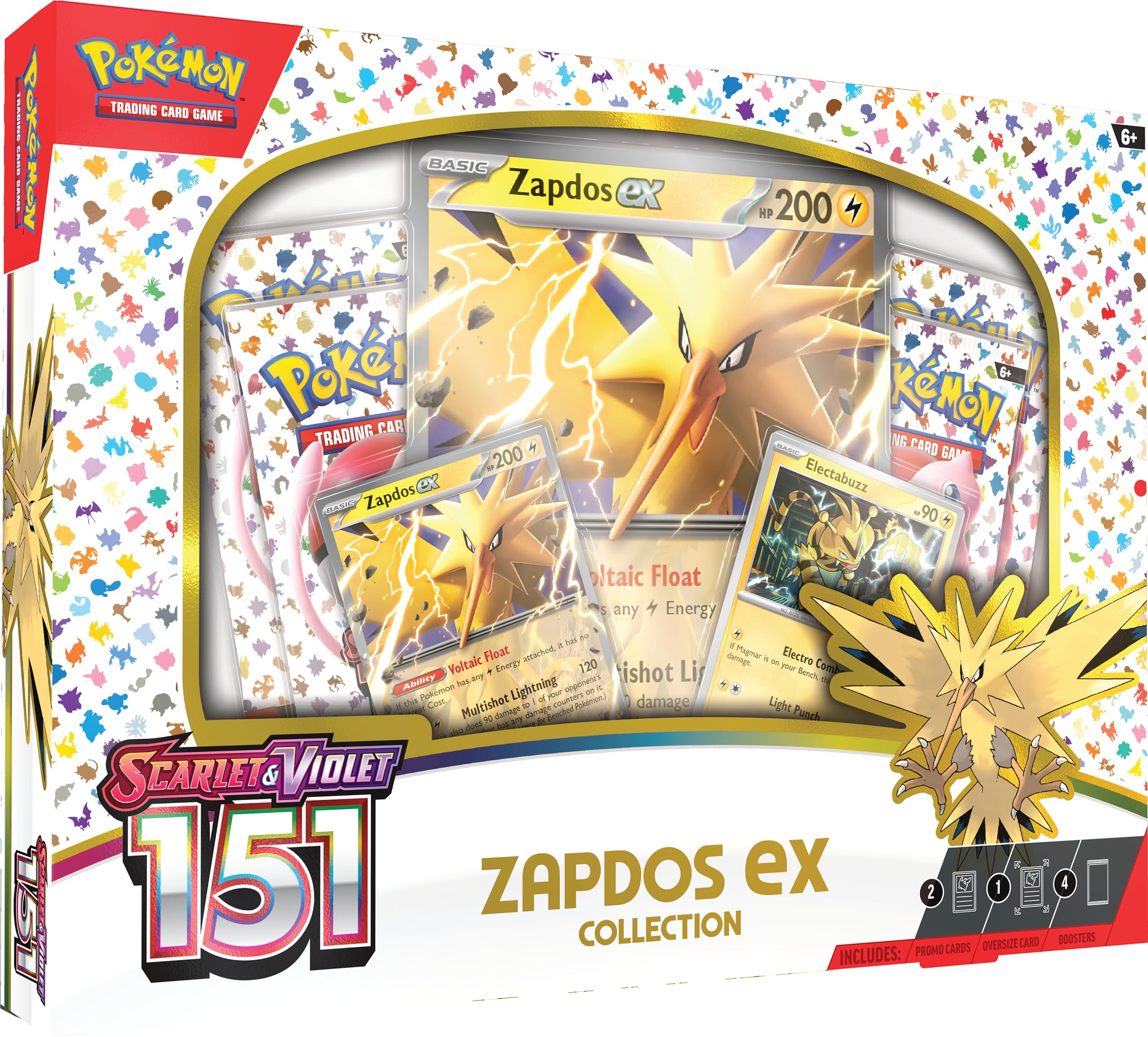 Pokémon TCG Zapdos ex 151 Collection ENG